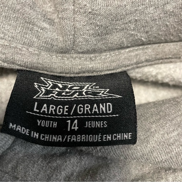 No Fear Vintage Y2K Grey Hoodie Youth 14 Large Fits Like Men’s Small - Picture 11 of 13